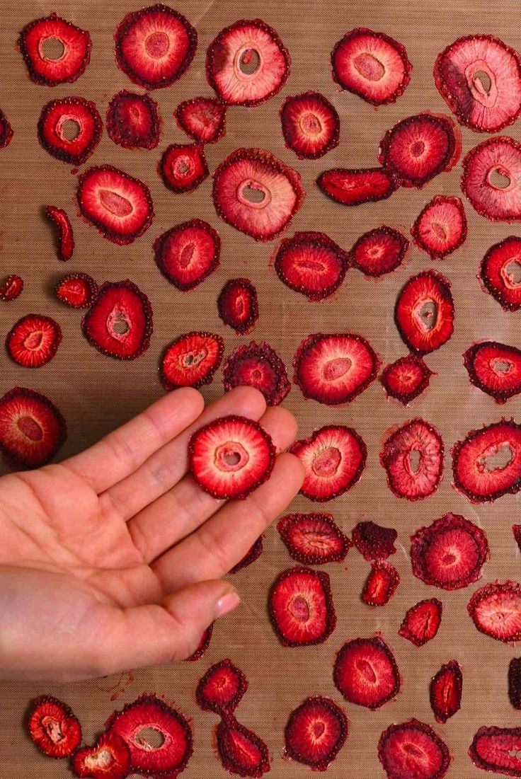 Naturally Sweet and Crispy Dried Strawberries for Snacking and Baking Delight